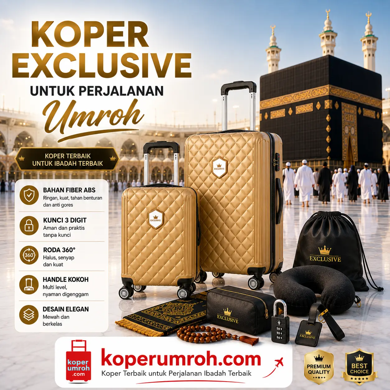 Koper Set Gold